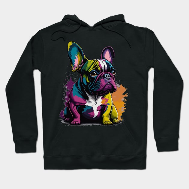 Frenchie Portrait Hoodie by SpriteGuy95